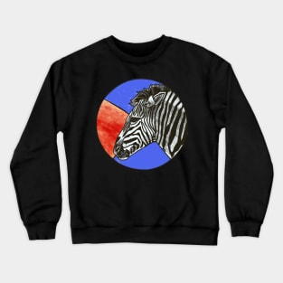 Zebra- circle edit Crewneck Sweatshirt